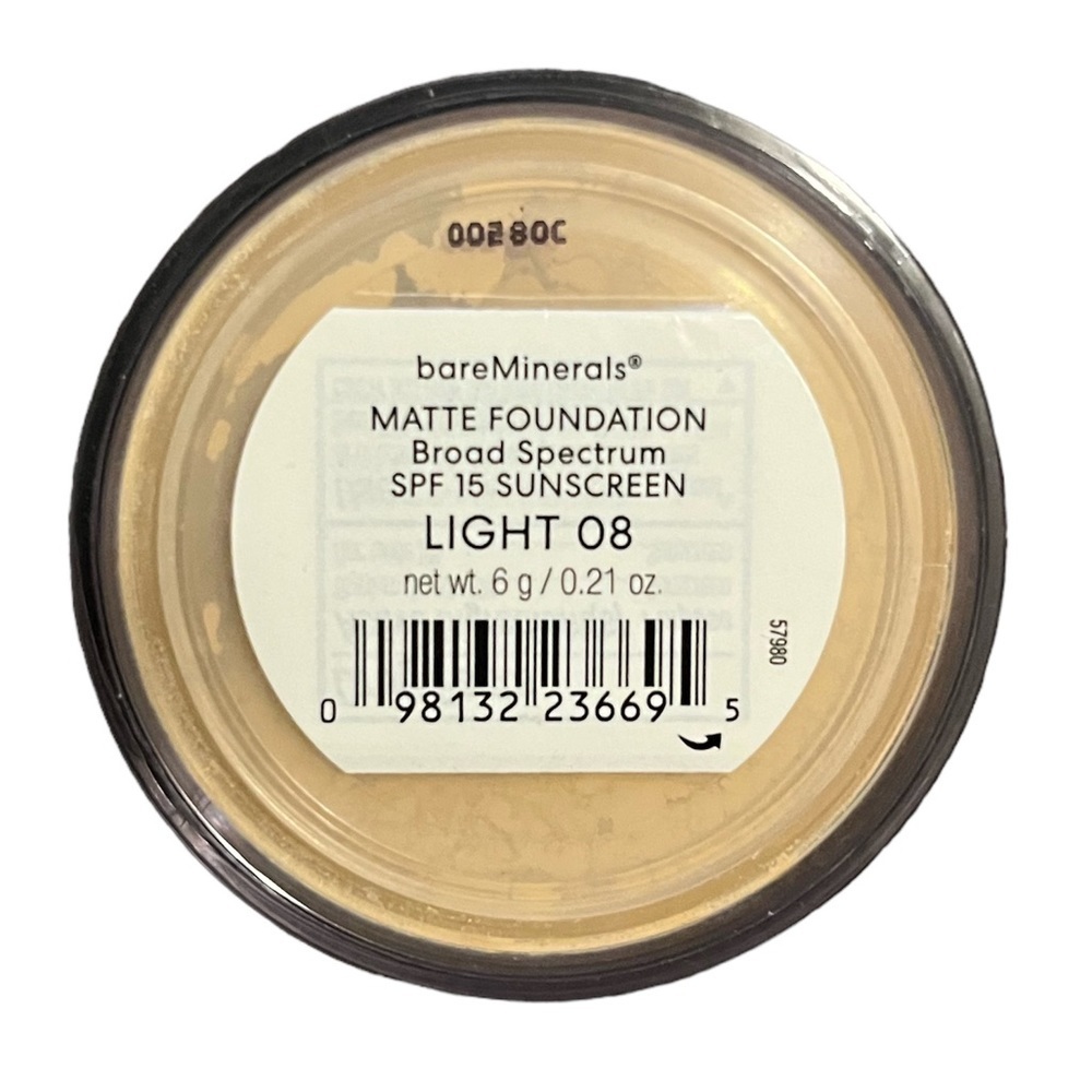 NEW Light 08 BareMinerals Matte Loose Powder Foundation spf 15
